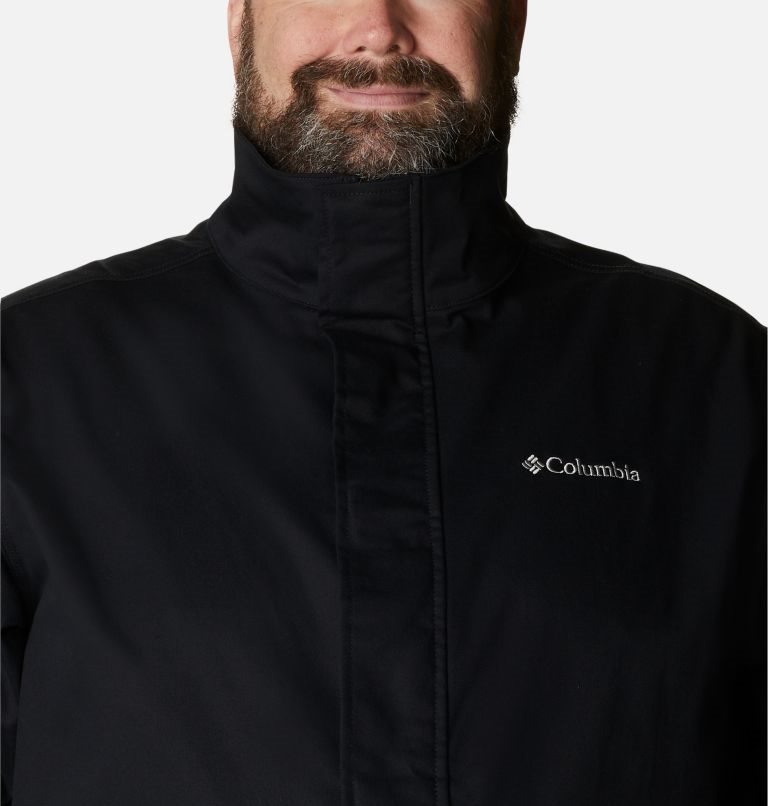 Men's Columbia Tanner Ranch Jackets Black | Plus Size CA-J543C